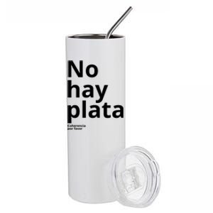 Javier Milei No Hay Plata Coherencia Por Favor Libertarismo Stainless Steel Tumbler