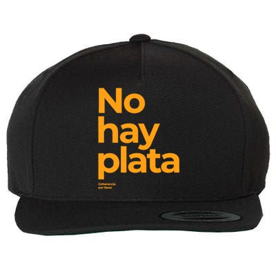 Javier Milei No Hay Plata Coherencia Por Favor Libertarismo Wool Snapback Cap