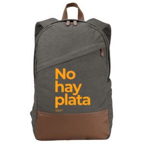 Javier Milei No Hay Plata Coherencia Por Favor Libertarismo Cotton Canvas Backpack