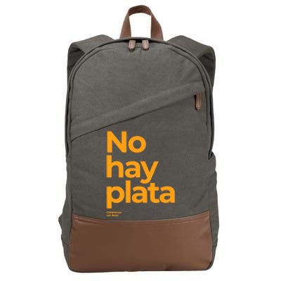 Javier Milei No Hay Plata Coherencia Por Favor Libertarismo Cotton Canvas Backpack