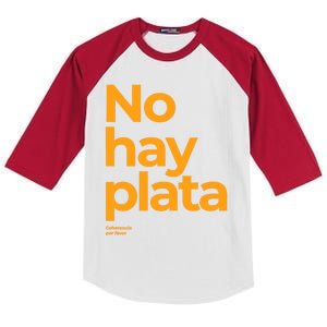 Javier Milei No Hay Plata Coherencia Por Favor Libertarismo Kids Colorblock Raglan Jersey