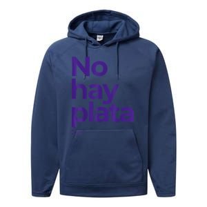 Javier Milei No Hay Plata Coherencia Por Favor Libertarismo Performance Fleece Hoodie