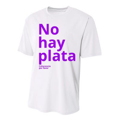 Javier Milei No Hay Plata Coherencia Por Favor Libertarismo Performance Sprint T-Shirt