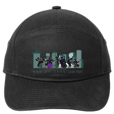 Jazz Music New Orleans Fest Jazz Festival Souvenir 7-Panel Snapback Hat