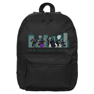 Jazz Music New Orleans Fest Jazz Festival Souvenir 16 in Basic Backpack