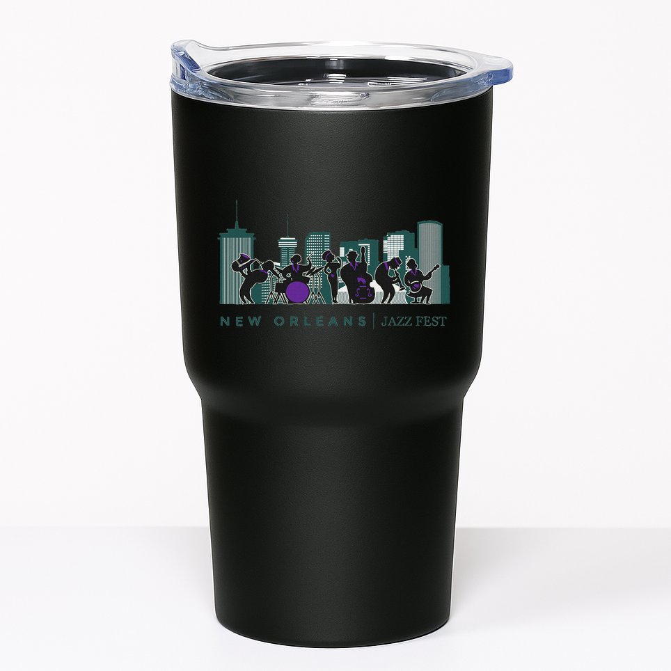 Jazz Music New Orleans Fest Jazz Festival Souvenir Tumbler