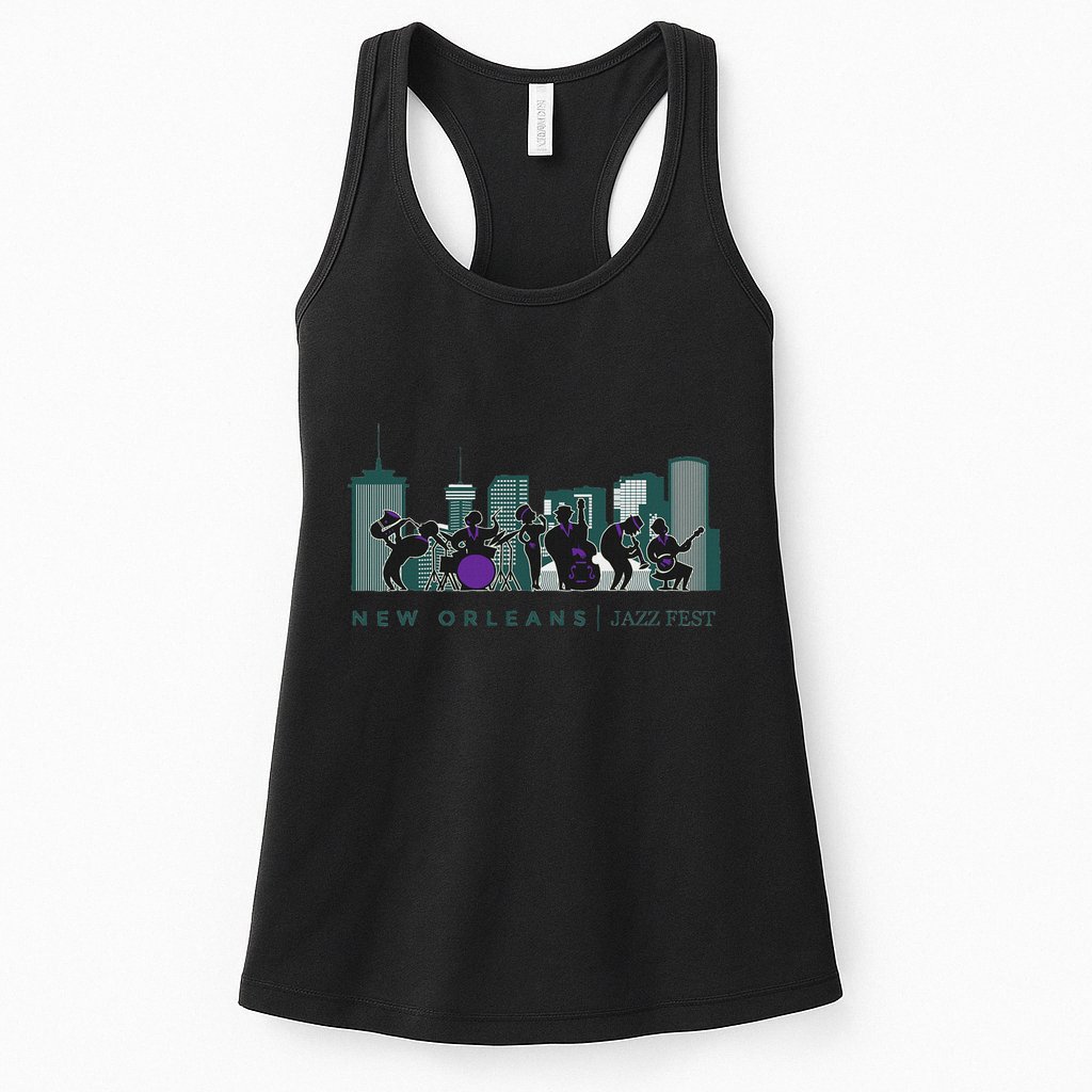 Jazz Music New Orleans Fest Jazz Festival Souvenir Womens Tank Top