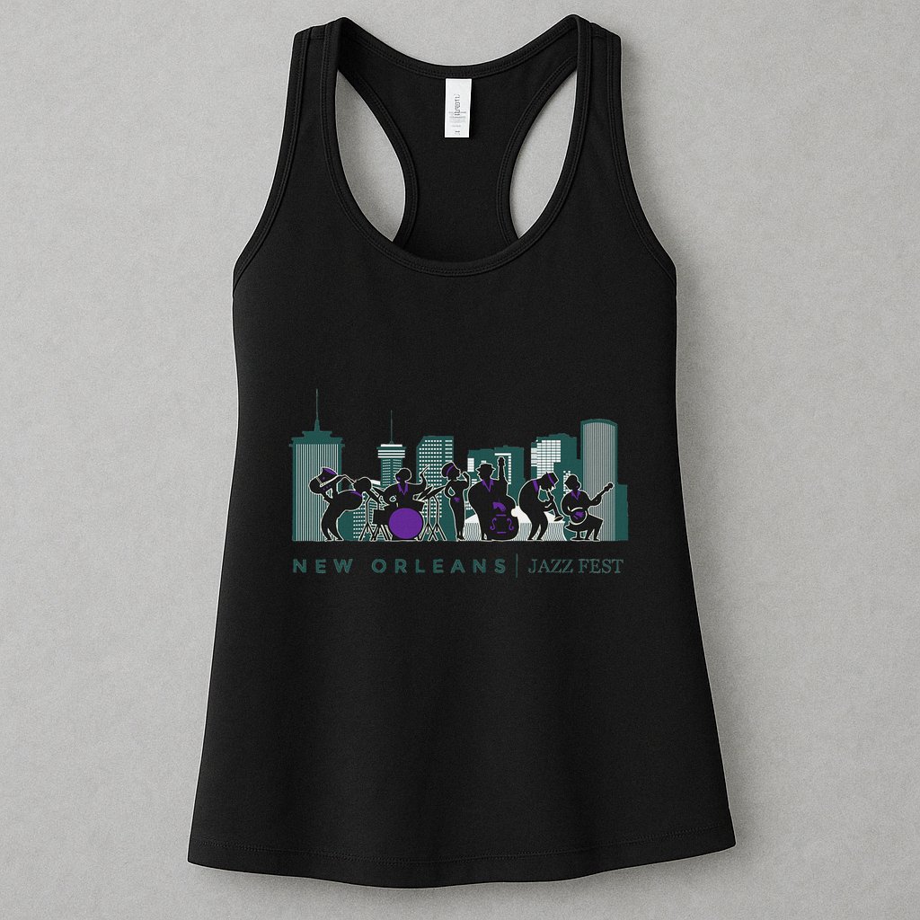 Jazz Music New Orleans Fest Jazz Festival Souvenir Womens Tank Top