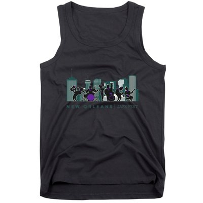 Jazz Music New Orleans Fest Jazz Festival Souvenir Tank Top