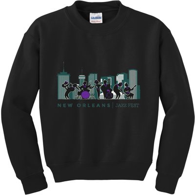 Jazz Music New Orleans Fest Jazz Festival Souvenir Kids Sweatshirt