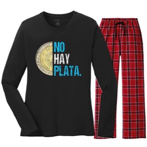 Javier Milei No Hay Plata Coherencia Women's Long Sleeve Flannel Pajama Set 