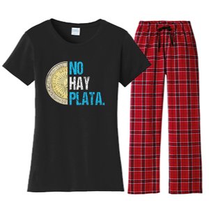 Javier Milei No Hay Plata Coherencia Women's Flannel Pajama Set