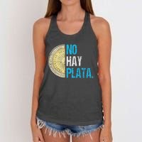 Javier Milei No Hay Plata Coherencia Women's Knotted Racerback Tank