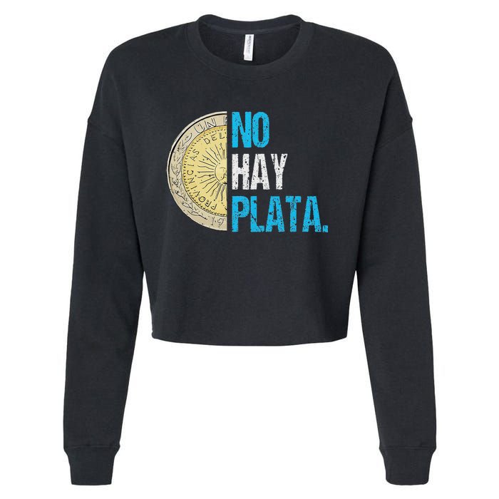 Javier Milei No Hay Plata Coherencia Cropped Pullover Crew