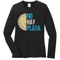 Javier Milei No Hay Plata Coherencia Ladies Long Sleeve Shirt