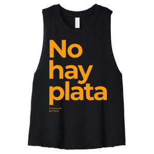 Javier Milei No hay plata Coherencia por favor Libertarismo Women's Racerback Cropped Tank