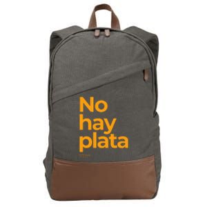 Javier Milei No hay plata Coherencia por favor Libertarismo Cotton Canvas Backpack