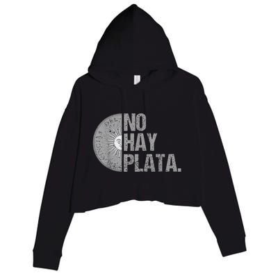 Javier Milei No Hay Plata Coherencia Por Favor Libertarismo Crop Fleece Hoodie