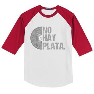 Javier Milei No Hay Plata Coherencia Por Favor Libertarismo Kids Colorblock Raglan Jersey