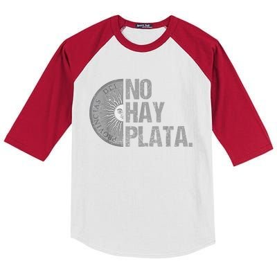 Javier Milei No Hay Plata Coherencia Por Favor Libertarismo Kids Colorblock Raglan Jersey