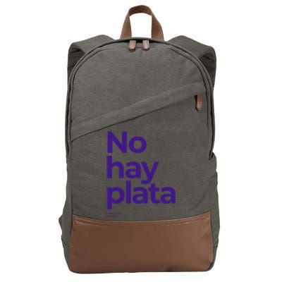 Javier Milei No hay plata Coherencia por favor Libertarismo Cotton Canvas Backpack