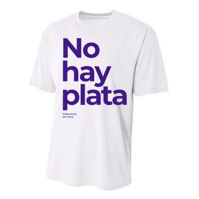 Javier Milei No hay plata Coherencia por favor Libertarismo Performance Sprint T-Shirt