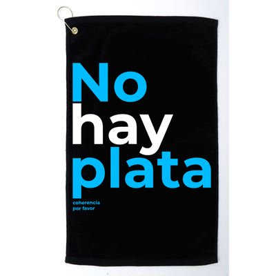 Javier Milei No Hay Plata Coherencia Por Favor Libertarismo Golf Towel