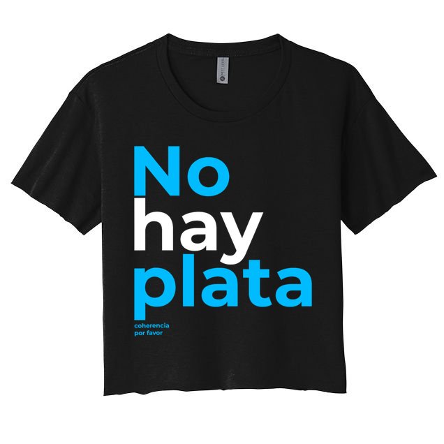 Javier Milei No Hay Plata Coherencia Por Favor Libertarismo Crop Top