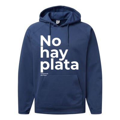 Javier Milei No Hay Plata Coherencia Por Favor Libertarismo Performance Fleece Hoodie