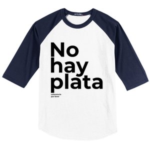 Javier Milei No Hay Plata Coherencia Por Favor Libertarismo Baseball Sleeve Shirt