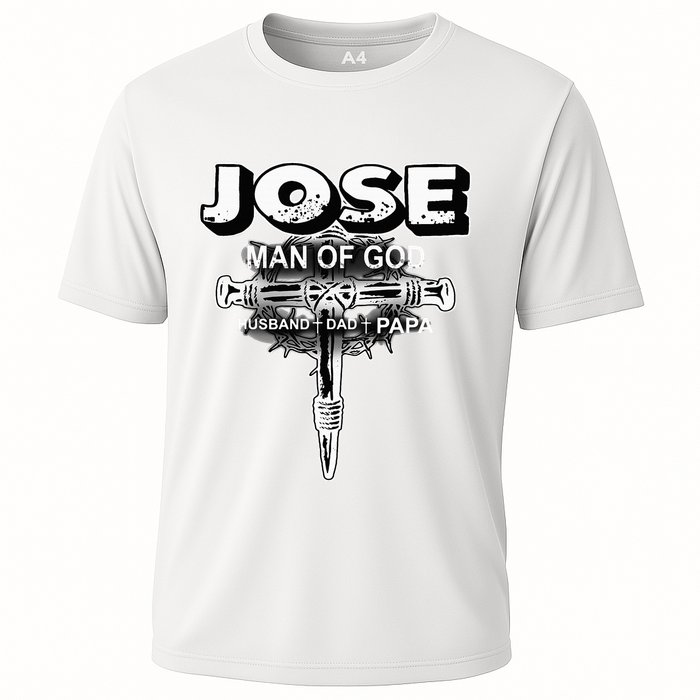 Jose Man Of God Husband Dad And Papa Cooling Performance Crew T-Shirt