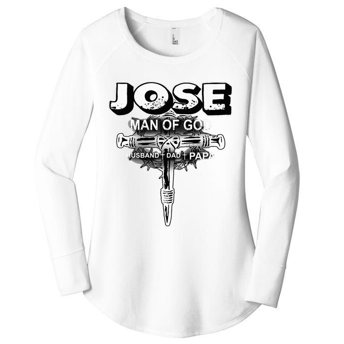 Jose Man Of God Husband Dad And Papa Women's Perfect Tri Tunic Long Sleeve Shirt