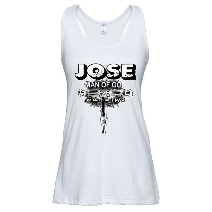 Jose Man Of God Husband Dad And Papa Ladies Essential Flowy Tank