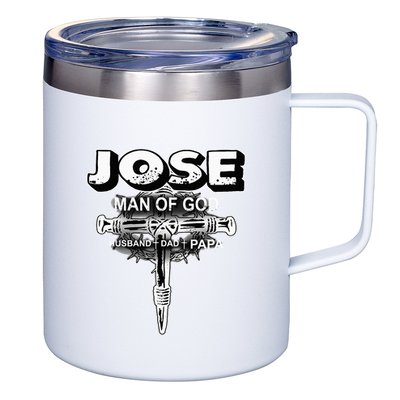 Jose Man Of God Husband Dad And Papa 12oz Stainless Steel Coffee Mug