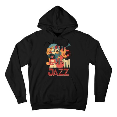 Jazz Musician Orchestra Play On Stage Smooth Jazz Hoodie