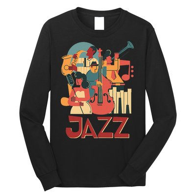 Jazz Musician Orchestra Play On Stage Smooth Jazz Long Sleeve Shirt