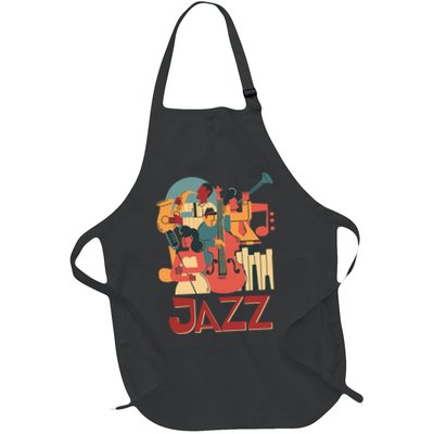 Jazz Musician Orchestra Play On Stage Smooth Jazz Apron