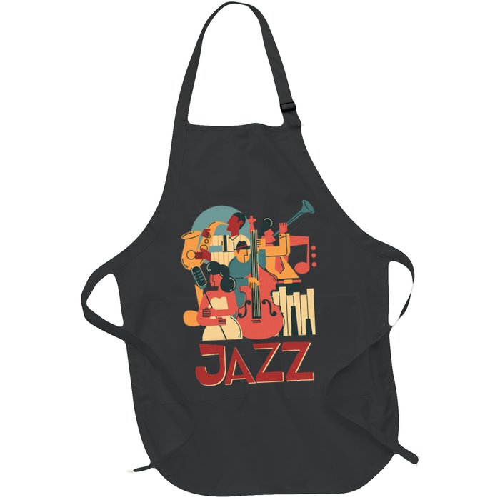 Jazz Musician Orchestra Play On Stage Smooth Jazz Apron