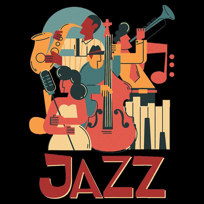 Jazz Musician Orchestra Play On Stage Smooth Jazz Apron