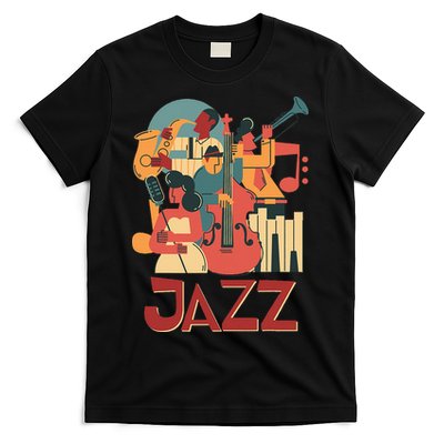 Jazz Musician Orchestra Play On Stage Smooth Jazz T-Shirt