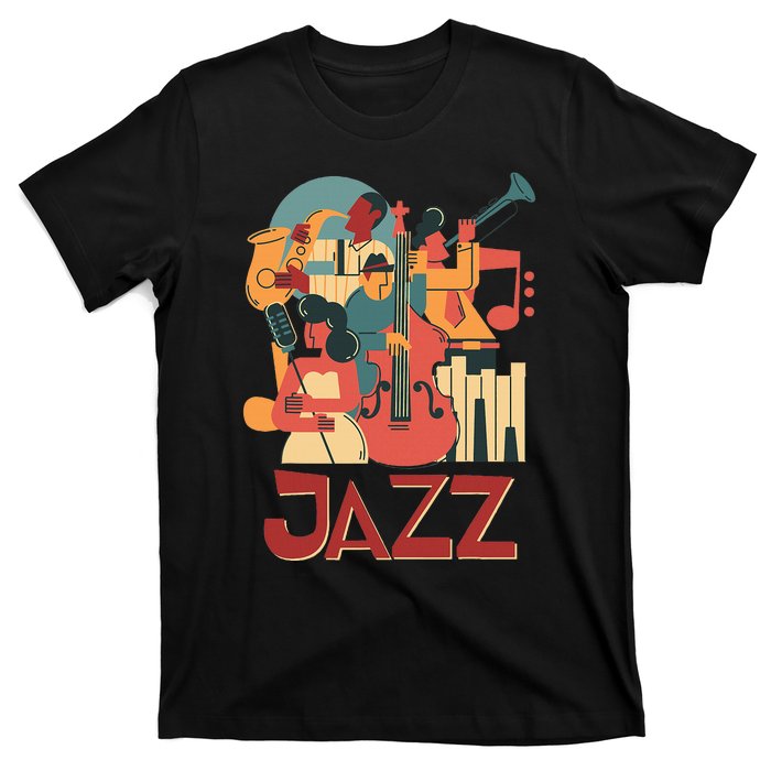 Jazz Musician Orchestra Play On Stage Smooth Jazz T-Shirt