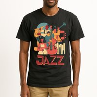 Jazz Musician Orchestra Play On Stage Smooth Jazz Tall T-Shirt