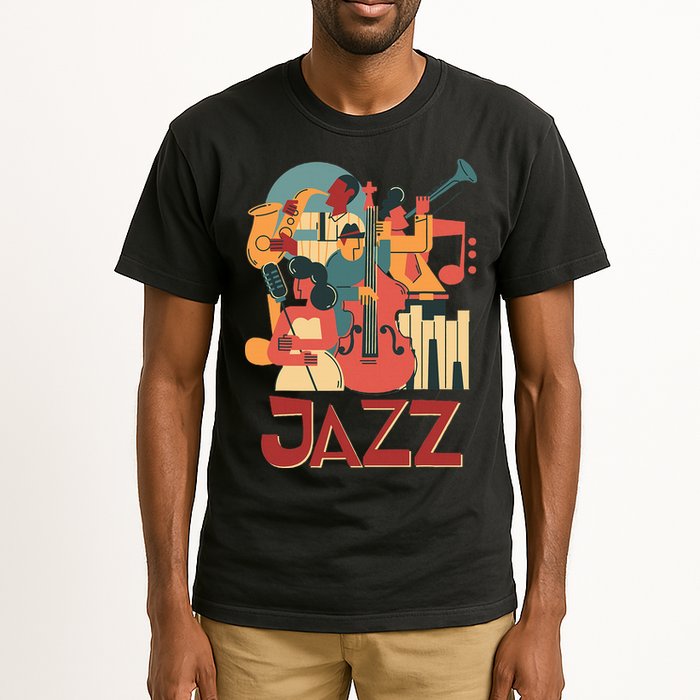 Jazz Musician Orchestra Play On Stage Smooth Jazz Tall T-Shirt