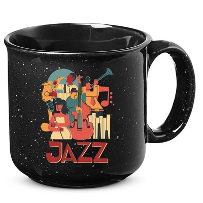 Jazz Musician Orchestra Play On Stage Smooth Jazz 15oz Campfire Ceramic Mug