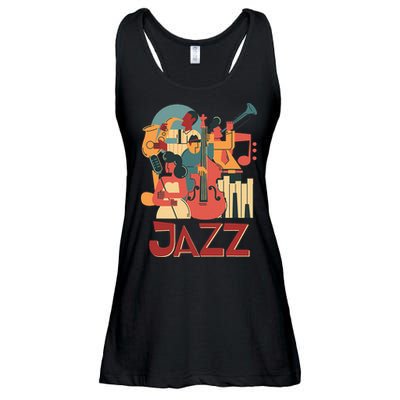 Jazz Musician Orchestra Play On Stage Smooth Jazz Ladies Essential Flowy Tank
