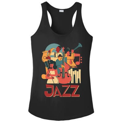 Jazz Musician Orchestra Play On Stage Smooth Jazz Ladies PosiCharge Competitor Racerback Tank