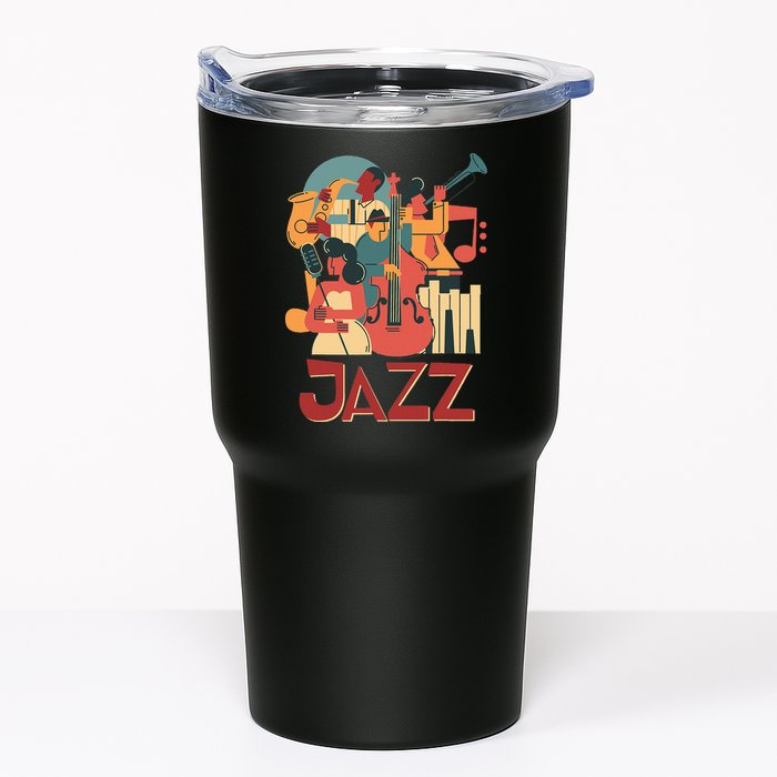 Jazz Musician Orchestra Play On Stage Smooth Jazz Tumbler