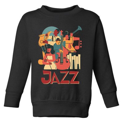 Jazz Musician Orchestra Play On Stage Smooth Jazz Toddler Sweatshirt