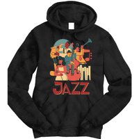 Jazz Musician Orchestra Play On Stage Smooth Jazz Tie Dye Hoodie