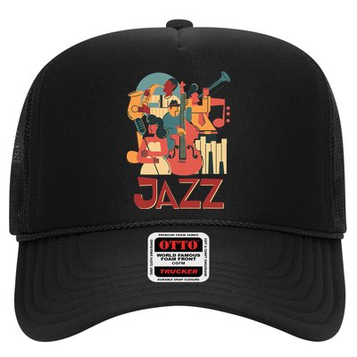 Jazz Musician Orchestra Play On Stage Smooth Jazz Trucker Hat